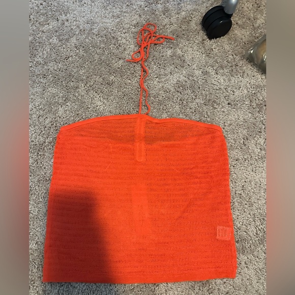 NWT 525 America Orange Halter Top - Picture 1 of 3
